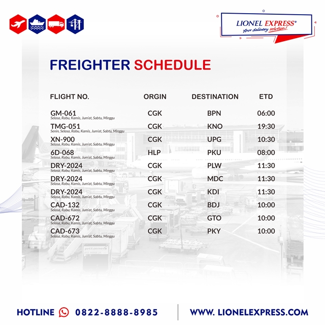 Freighter Schedule